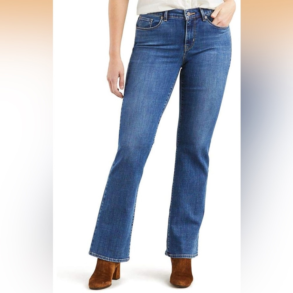 Levi's Women's Mid Rise Classic Boot Cut Stretch Jeans 28 Long